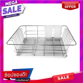 ชั้นคว่ำจานโครเมี่ยมถาดขาว EKONO SR293-P3 ชั้นวางของในครัว CHROME DISH DRAINER WITH WHITE TRAY EKONO SR293-P3