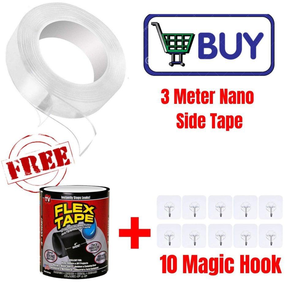 CT&K SHOP {SP43} ผลิตภัณฑ์ท้องถิ่น [3 IN 1] NANO TAPE 3M +