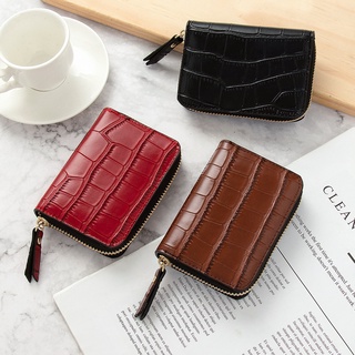 The new card holder Korean version of the crocodile pattern multi-function anti-degaussing multi-card bank card holder retro wallet