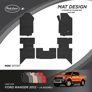 พรมปูพื้นรถยนต์เข้ารูปสำหรับ Ford Ranger รุ่น4 ประตู (ปี 2012)