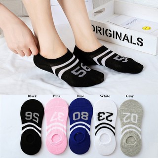 ถุงเท้า Women Comfortable Number Cotton Socks Slippers Short Ankle Socks Beautiful Colors Popular Style Socks