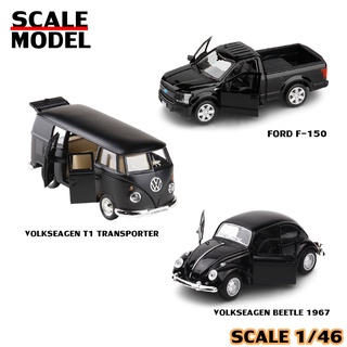 โมเดลรถเหล็ก รถสมจริง สเกล1/46 เปิดประตูได้ กล่องดำ