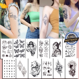 【MEET Magic Tattoo】รอยสักชั่วคราว ลายผีเสื้อ กันน้ํา 15 วัน