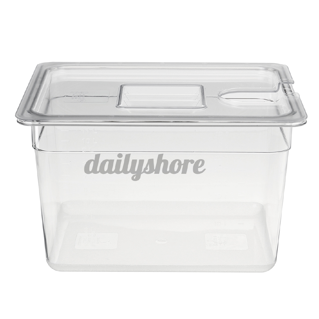 Sous Vide Container Steak Machine Container with Lid Water Tank Bath ...