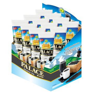 PALACE พาเลซ นมข้นหวาน รสงาดำ แบบหลอดบีบ ขนาด 190/195ml/หลอด ยกแพ็ค 12หลอด BLACK SESAME MILK