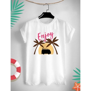 เสื้อยืดสกรีนลายท่องเที่ยว Enjoy