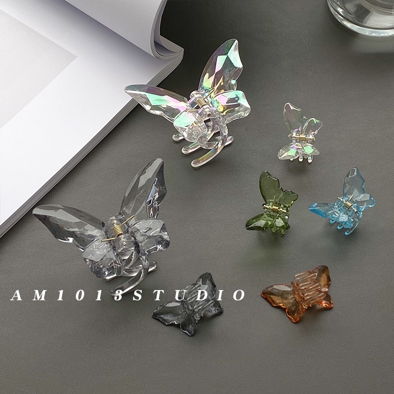 กิ๊บติดผม รูปผีเสื้อ 3 มิติ เนื้อแมตต์ สไตล์เกาหลี เหมาะกับฤดูร้อน