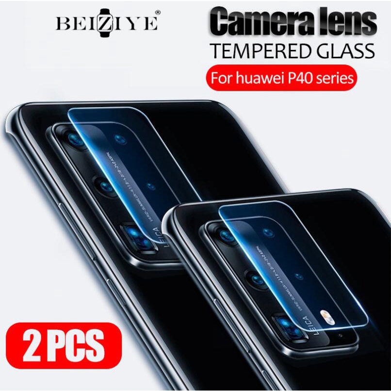 2Pcs huawei P50 pro ฟิล์มป้องกันเลนส์ Huawei P50 P40 Pro ฟิล์มกระจกนิรภัยสำหรับ Huawei P30 Pro Camer