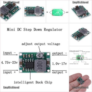 Emprichhood อุปกรณ์ควบคุมแรงดันไฟฟ้า Dc - Dc Step Down Regulator 5v - 23 V To 3 3 V 6V 9v