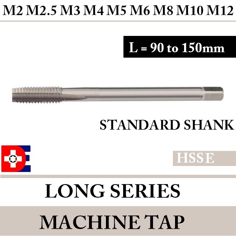 Hss Long series เครื่องแตะยาวตัดแตะเมตริก m2 m2.5 m3 m4 m5 m6 m8 m10 m12 L100 มม.L150 มม.