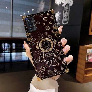 เคสโทรศัพท์มือถือ กันกระแทก ลายนักบินอวกาศ แฟชั่นหรูหรา สําหรับ vivo X80 X70 X60 X50 Pro