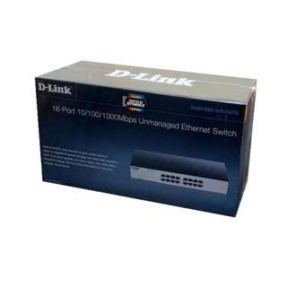 D-LINK Gigabit Switching Hub 16 Port D-LINK DGS-1016C 10 / 100 / 1000Mbps Unmanaged Ethernet  Switch (11")