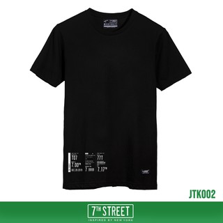 7th Street เสื้อยืด รุ่น JTK002 Ticket-ดำ ของแท้ 100%