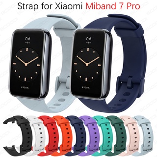 สายนาฬิกาข้อมือซิลิโคน แบบเปลี่ยน สําหรับ Xiaomi Mi Band 7 Pro