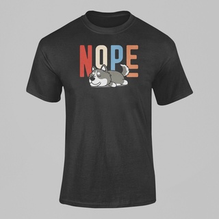 มาใหม่ เสื้อยืดแฟชั่น ผ้าฝ้าย แขนสั้น คอกลม พิมพ์ลาย Nope Dog