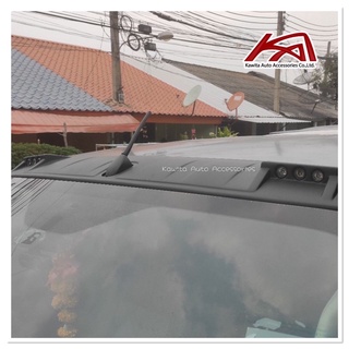 แก๊ปหน้าหลังคา LED มีราว กับ ไม่มีราว BT-50 ดำด้าน Front Roof Cover with DRL