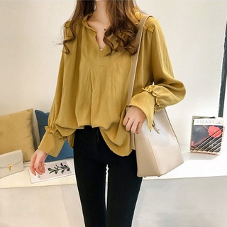 เสื้อแขนยาว ขนาดใหญ่ สไตล์เกาหลี สําหรับผู้หญิง