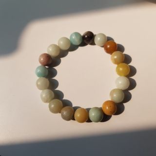 กำไลหิน Fluo Agate stone bracelet กำไลหินนำโชค