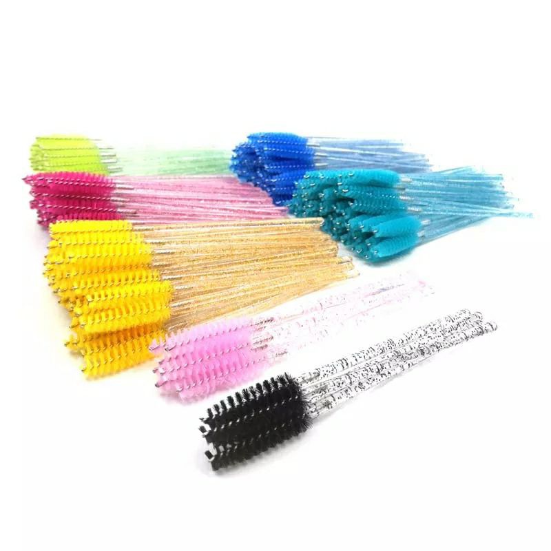 *ส่งจากไทย แปรงปัดขนตา หวีขนตา กากเพรช ปัดมาสคาร่า 50 ชิ้นต่อห่อ