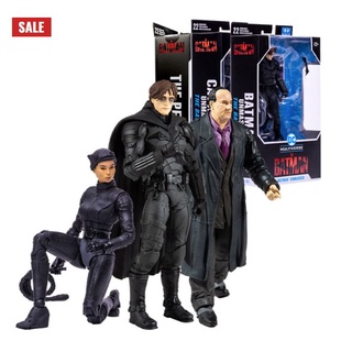 The Batman Wave 2 Bundle (3) 7" Figures (Batman Unmasked, Catwoman Unmasked, The Penguin)