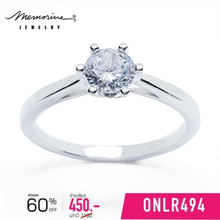 Memorine Jewelry แหวนเงินแท้ 925 ฝังเพชรสวิส (CZ) : ONLR494