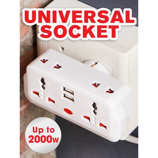 67aav ปลั๊กไฟอเนกประสงค์พร้อมพอร์ท USB USB Universal Socket ปลั๊กขยาย ปลั๊กสามตา ปลัํกUSB