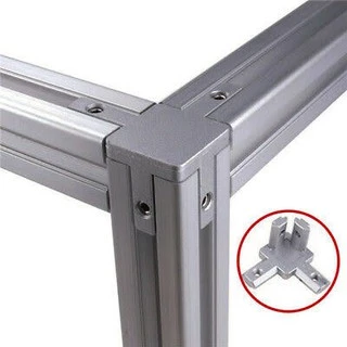 ข้อต่ออลูมิเนียมโปรไฟล์ 3ทาง 90 องศา Shape 3 - Way 90° Inside Corner Bracket Connector.