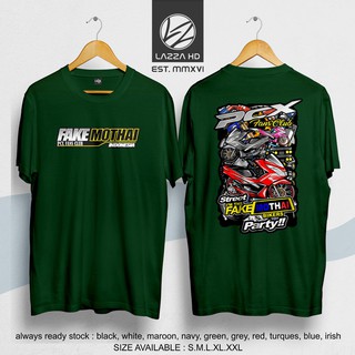 เสื้อยืด / เสื้อยืด / เสื้อยืด / เสื้อยืด Cool Distro FAKE INDONESIA THAILOOK THAILAND HONDA PCX -unna