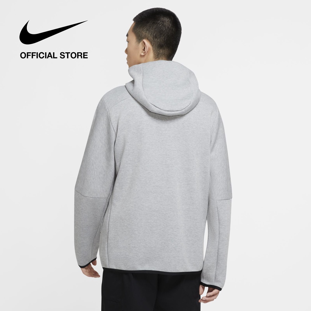 NIKE Men's Sportswear Tech Fleece Full-Zip Hoodie - Dark Grey Heather ไนกี้ เสื้อมีฮูดซิปยาวผู้ชาย เทค ฟลีซ - สีเทา #1