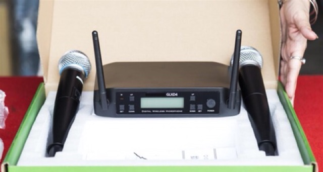 ไมค์ลอยคู่  รุ่น GLXD4 ตัวไมค์ Beta58A รุ่นขายดี ไมค์คาราโอเกะ