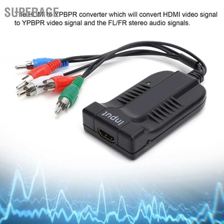 [คลังสินค้าใส][คลังสินค้าใส]Superage Z10As Rgb Component Hdmi-Component Video R/L อะแดปเตอร์แปลงสายเคเบิ้ลเสียง To Ypbpr และเพลง