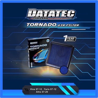 กรองอากาศผ้า Datatec Tornado รุ่น Vios 07-12,Yaris 07-12,Altis 07-20 แผ่นกรองอากาศ ไส้กรองอากาศ กรองอากาศรถยนต์ สามารถล้