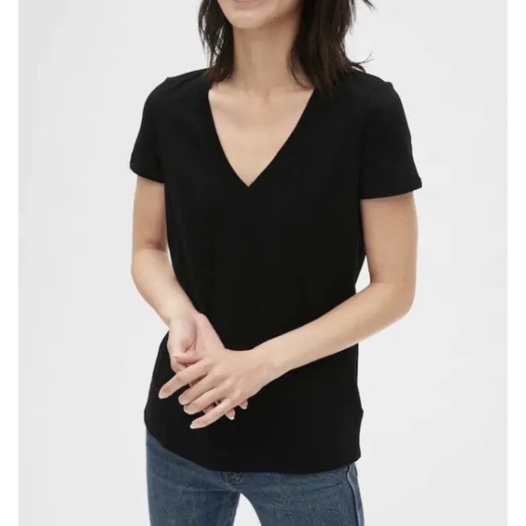 GAP เสื้อยืดวินเทจคอวี auth
