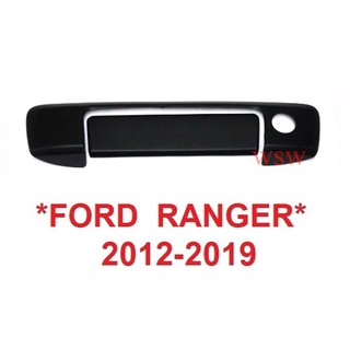 รูกุญแจ สีดำด้าน ครอบมือเปิดท้ายรถ FORD RANGER PX 2012 - 2019 ฟอร์ด เรนเจอร์ ครอบมือดึงท้าย ครอบมือเปิดท้าย มือเปิดท้าย