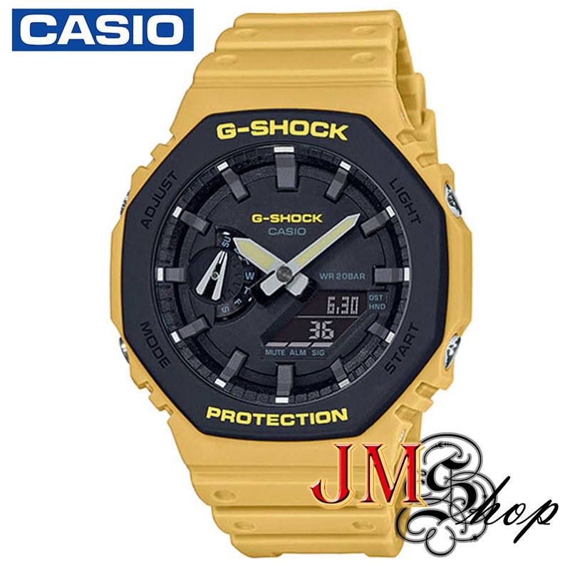 CASIO G-Shock นาฬิกาข้อมือ สายเรซิน รุ่น GA-2110SU-9ADR (สีเหลือง / ดำ)