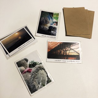 Picture Card การ์ดรูป แทนความรู้สึก แถมฟรีซอง (ชุด 4 แผ่น)