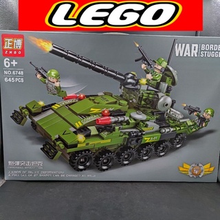 เลโก้ รถถัง ZHBO No.6748 รุ่น CannonBall Assault Tank จำนวน 645 ชิ้น งานดี พร้อมส่ง