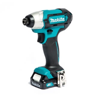 ไขควงกระแทกไร้สาย 12VMAX MAKITA รุ่น TD110DWYE พร้อมแบตเตอรี่ 2 ก้อน และแท่น