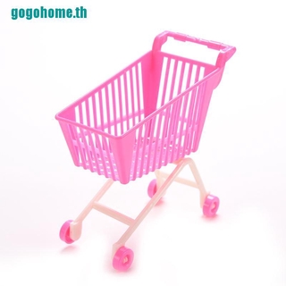 【gogohome】รถเข็นช้อปปิ้ง สไตล์คลาสสิก สําหรับตุ๊กตาบาร์บี้ 1 ชิ้น