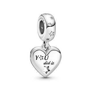 (พร้อมส่ง)*New*Pandora Congratulations Heart &amp; Stars Dangle Charm