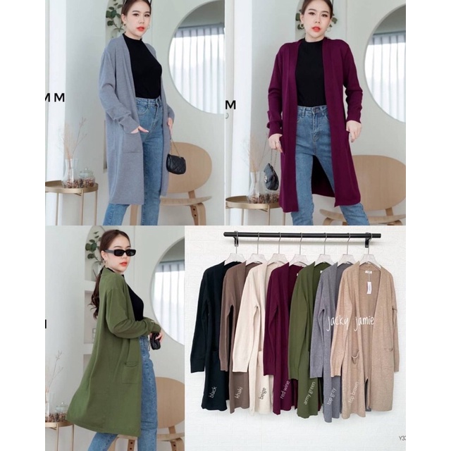 📌ทักก่อนสั่ง📌 เสื้อคาร์ดิแกนด์เกาหลีตัวยาว  อก40” PIMM