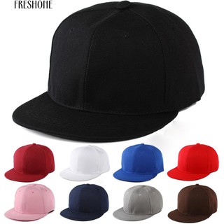 เฟรสโน Unisex Fashion Blank Plain หมวก Snapback หมวก Hip-Hop แบบปรับได้ B-Boy Baseball