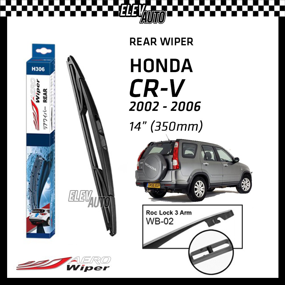 ที่ปัดน้ําฝนกระจกหลัง 14 นิ้ว (350 มม.) อุปกรณ์เสริม สําหรับ Honda CR-V CRV G2 2002-2006 AERO 2003 2004 2005