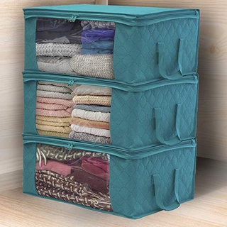 ☄♈Non-woven Space Saver Clothes Quilt Blanket Storage Bag Box Organizer Portable BL