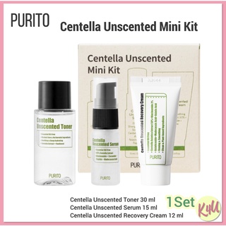 📌พร้อมส่ง🚘PURITO ☘️Centella Unscented Mini Kit [Set]