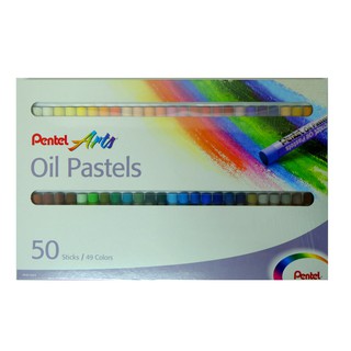 สีชอล์ก 50 สี ตรา Pentel Oil Pastels PHN-50AS