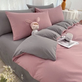 Sweetdream_by Nakin - ผ้าปูที่นอนสีพื้น ทูโทน✨ครบชุด 6 ชิ้น พร้อมส่ง🎇 ส่งของทุกวัน🎇