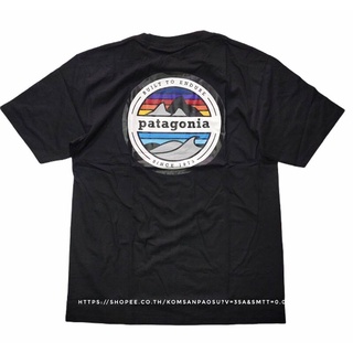 ✓﹊﹍เสื้อ Patagonia เสื้อยืด Patagonia oversize สตรีทโอเวอร์ไซส์