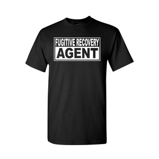 เสื้อยืดผ้าฝ้ายพิมพ์ลายขายดี เสื้อยืด พิมพ์ลาย Fugitive Recovery Agent Bounty Hunter เครื่องแต่งกายฮาโลวีน