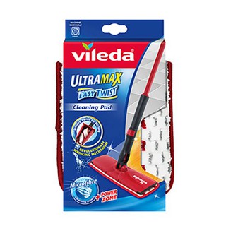 อุปกรณ์ทำความสะอาด VILEDA อะไหล่ม็อบถูพื้นอัลตร้าแมกซ์ อีซี่ทวิสต์ ขนาด 13 x 2 x 15 ซม. สีแดง